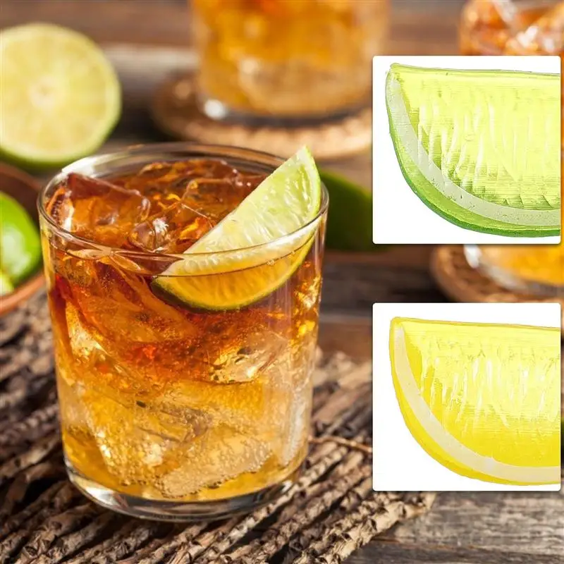 

5pcs 12Pcs Artificial Vegetable Lemon Slices Decorations Decorative Hanging Vegetable Models