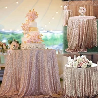 multi colors sequin tablecloth glitter round table cloth for wedding birthday party home decor rose gold silver table cover