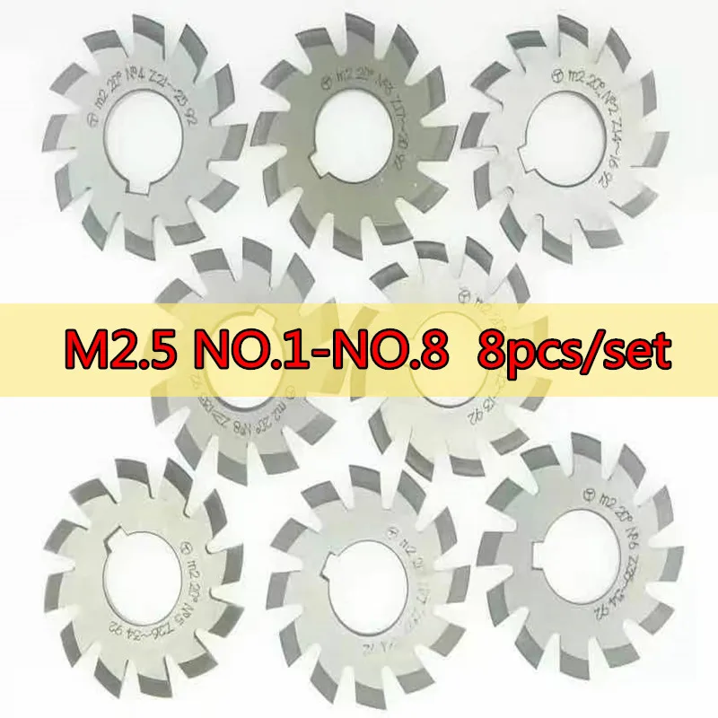 Резак передач PA20 из быстрорежущей стали M2.5 NO.1 NO.2 NO.3 NO.4 NO.5 NO.6 NO.7 NO.8 8 шт./компл.