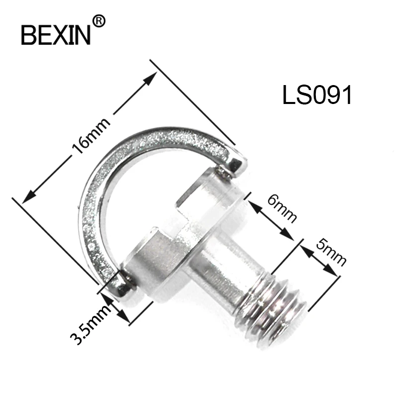 Винт BEXIN LS091 с d образным кольцом 1/4 дюйма из нержавеющей стали для камеры головка