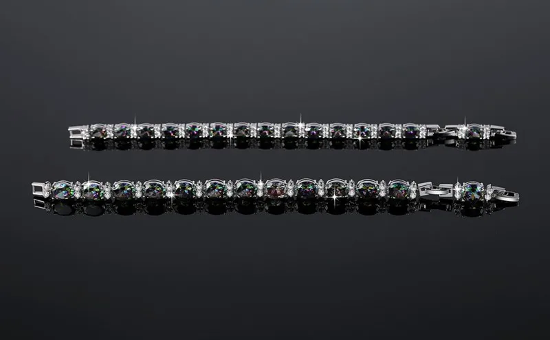 

Valentine's Day Love Bracelets, Ladies Bracelets, Popular Colored Oval Women's Zircon Bracelets, Friendship Bracelets