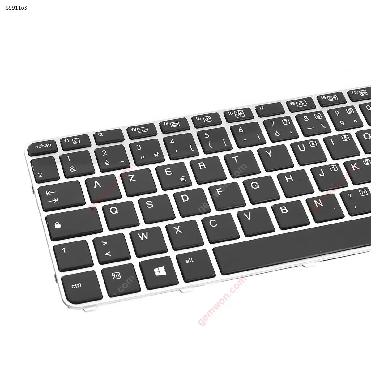 Клавиатура с французской раскладкой для HP EliteBook 745 G3 G4 840 848 Серебристая Рамка