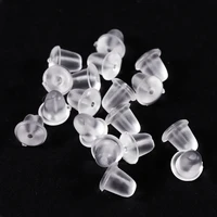 200pcslot rubber earring backs silicone earrings back stoppers ear plug blocked caps diy jewelry making findings wholesale