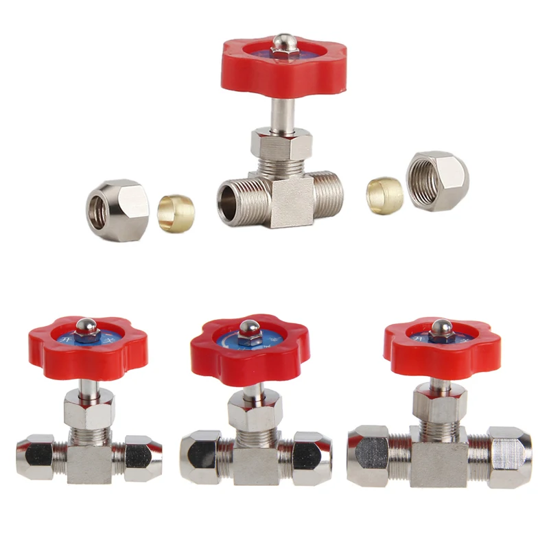 

Durable Tube Nickel-Plated Brass Plug Needle Valve OD 6mm/8mm/10mm