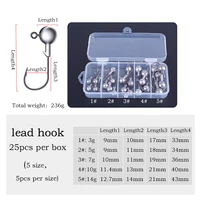 set of fish lead hooks accessories box sea lure feeder for fishing fishery sinkers carp tackle goods material tools accessories