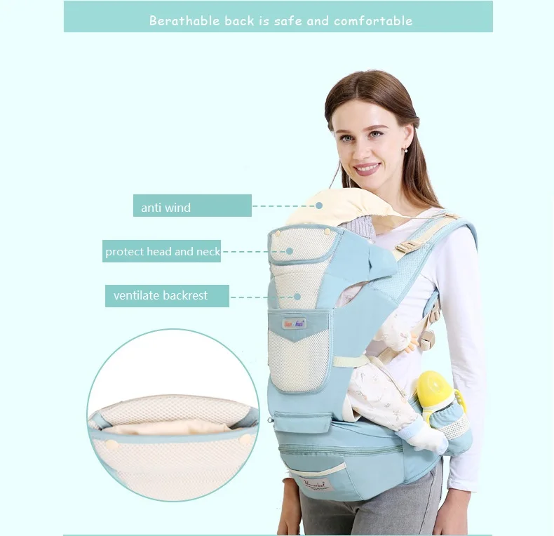 Дышащая многофункциональная переноска для младенцев 0 36 месяцев|backpack cars|support