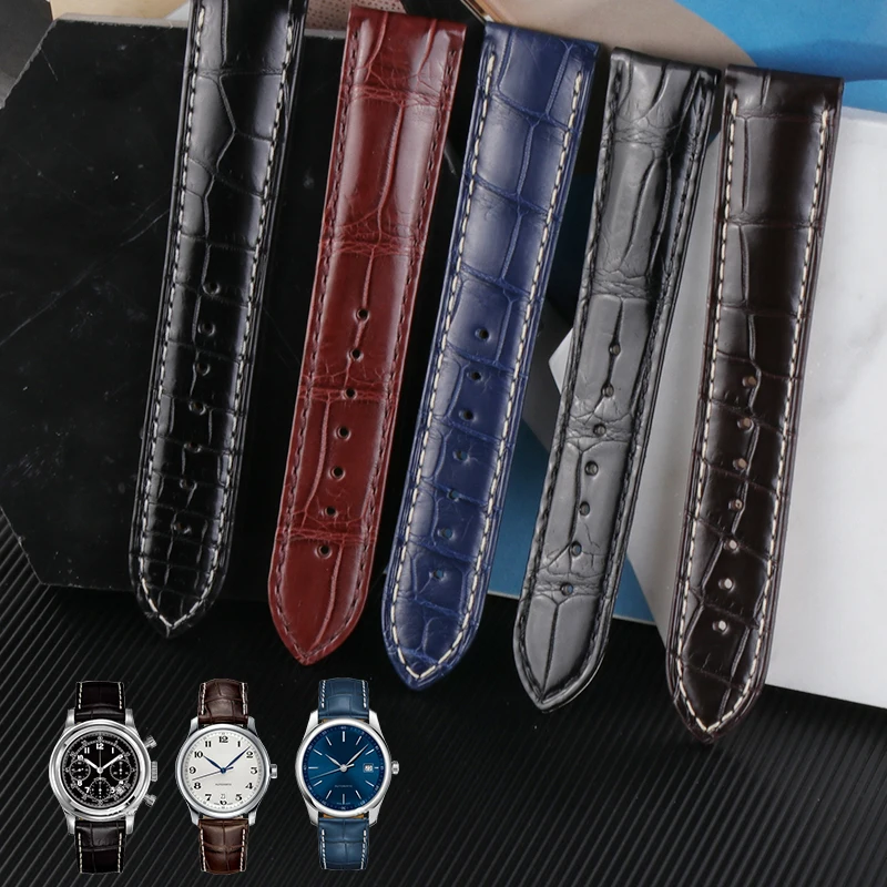 Ремешок из крокодиловой кожи для lontines оригинальный браслет с пряжкой