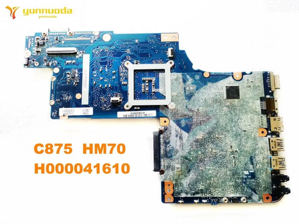 Оригинальная материнская плата C875 HM70 H000041610 для ноутбука Toshiba протестированная
