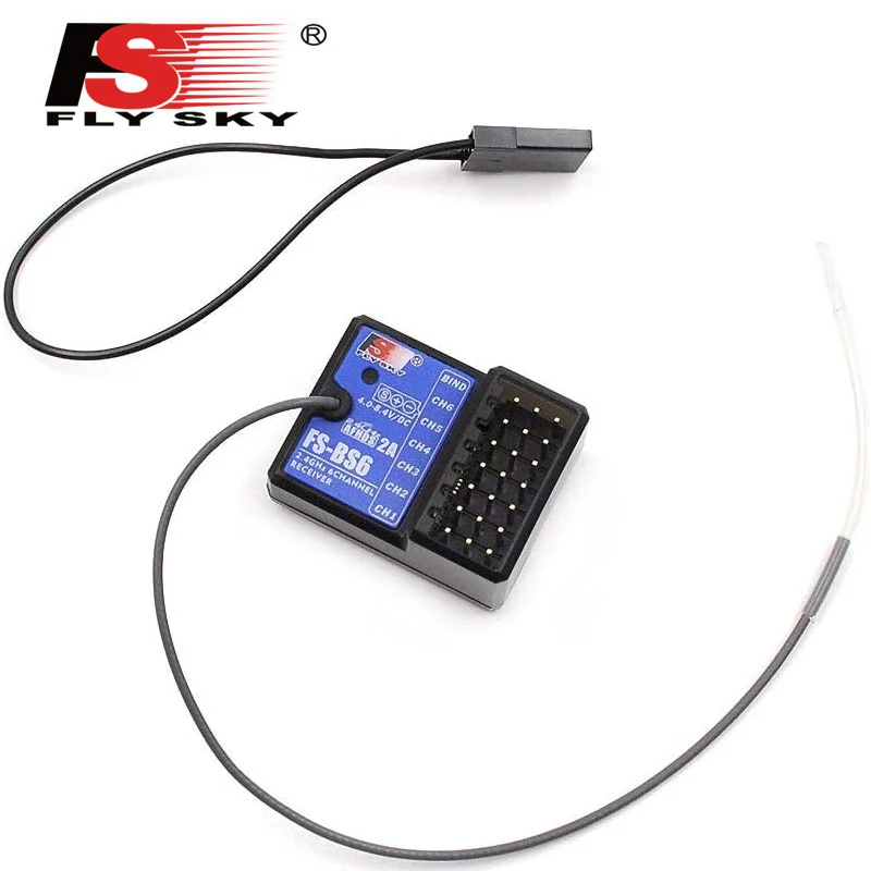 Receptor de FS-BS6 FlySky, transmisor de FS-GT5, 2,4 Ghz, 6 CANALES, AFHDS2, para FlySky FS-IT4S-5