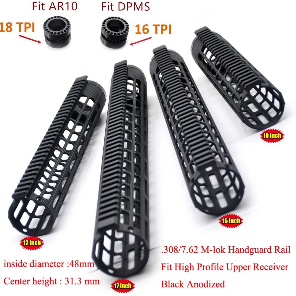 

Охотничьи аксессуары, тактические 10 ''12'' 15 ''17'' M-lok высокопрочные наручные рельсы, система крепления Пикатинни