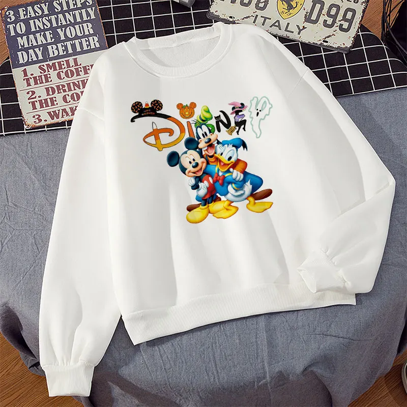 

Disney Women Sweatshirts Spring Autumn Harajuku Hoodies Aesthetic Funny Mickey and His Friends Streetwear Tops Female Clothes