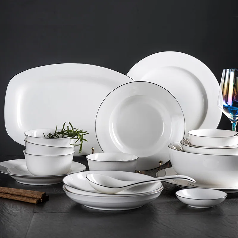 YOLFIE минималистский ужин керамическая тарелка уникальный набор посуды блюдо