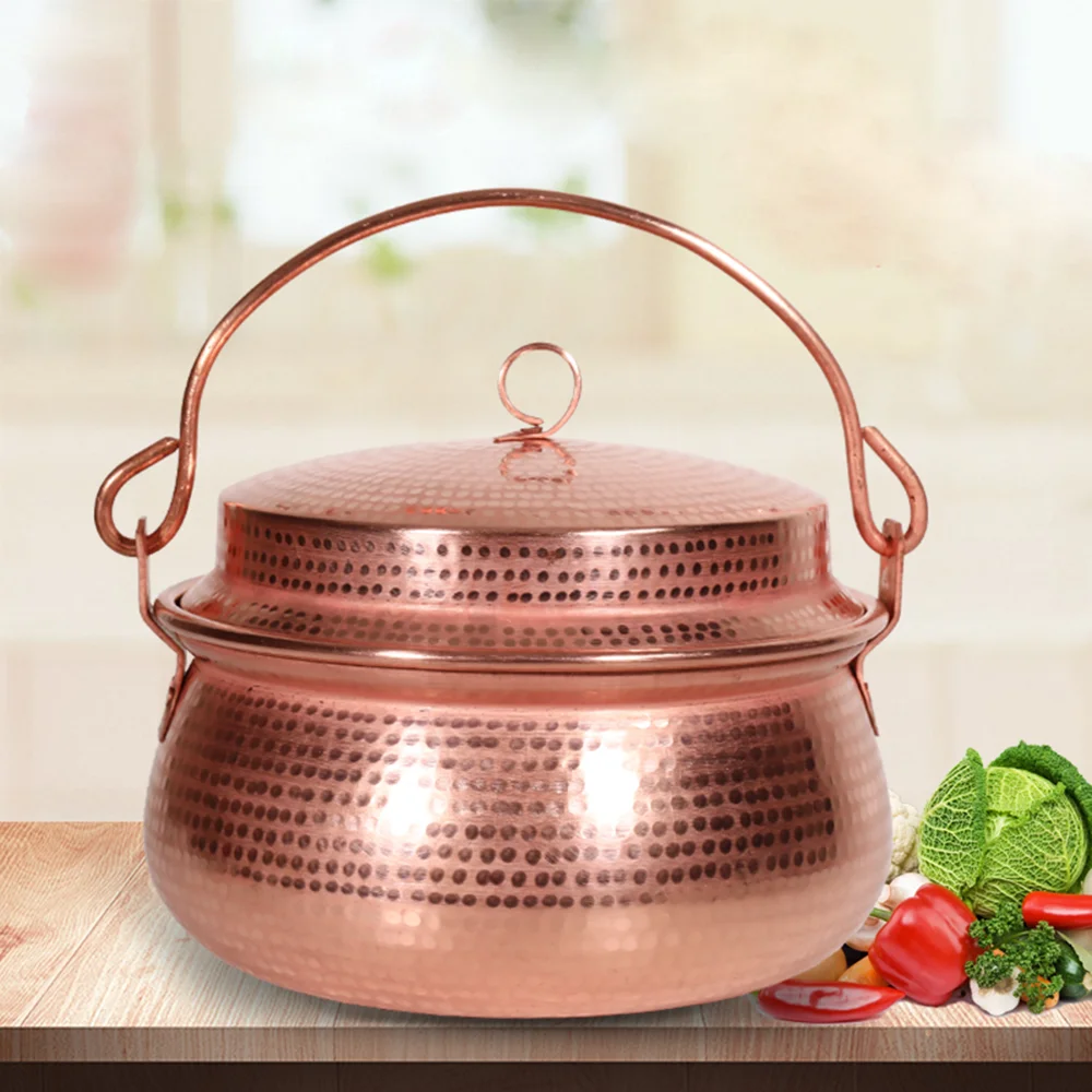 Медная кастрюля Гун из чистой утолщенной меди медные паровые кастрюли