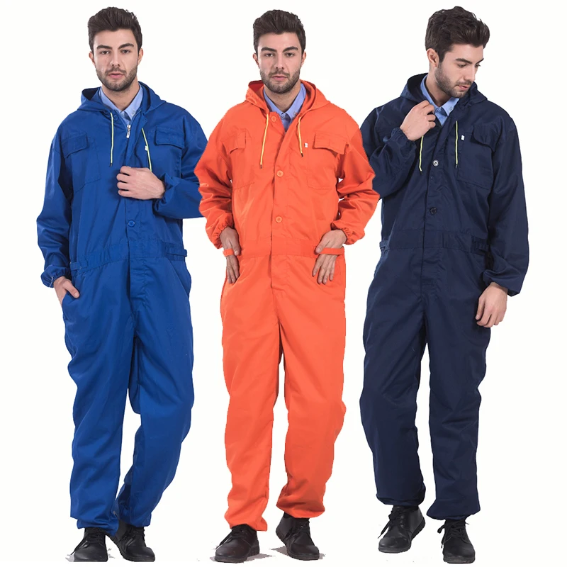 Мужской комбинезон ремонтник комбинезоны с капюшоном куртка набор Рабочая