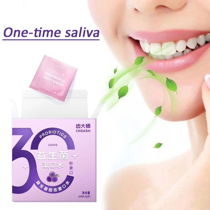 

Disposable Mouthwash Tablets Portable Fresh Breath Effervescent Professional Oral Care Supplies For Women Men Cleaning Care