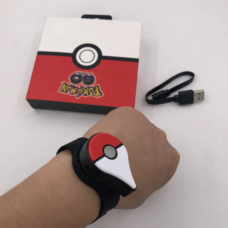 Pokemon Go Plus автоматический захват браслет цифровые часы Bluetooth зарядный ремешок
