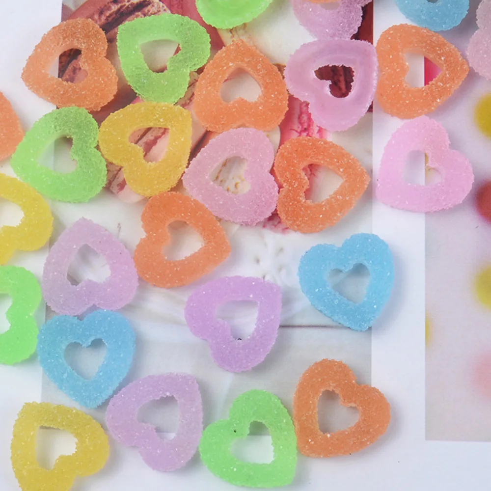 20 шт. искусственные цветы в виде сердечек|Статуэтки и миниатюры| |