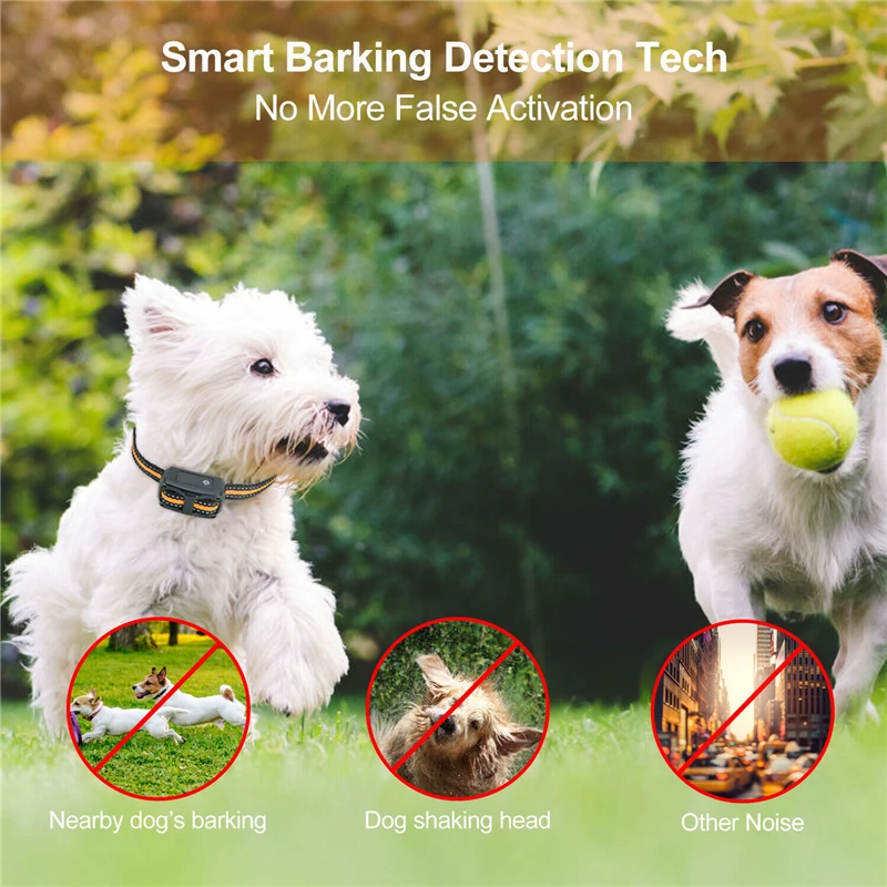 Авто перезаряжаемый ошейник для собак против лай Стоп удобный домашних животных