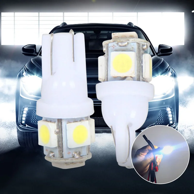 Прямая поставка с завода свет для двери T10 5SMD 5050 сигнальная лампа супер яркая