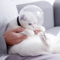 breathable cat muzzle anti bite grooming mask round pet cat protector restraint for bitting beauty chewing cat accessories