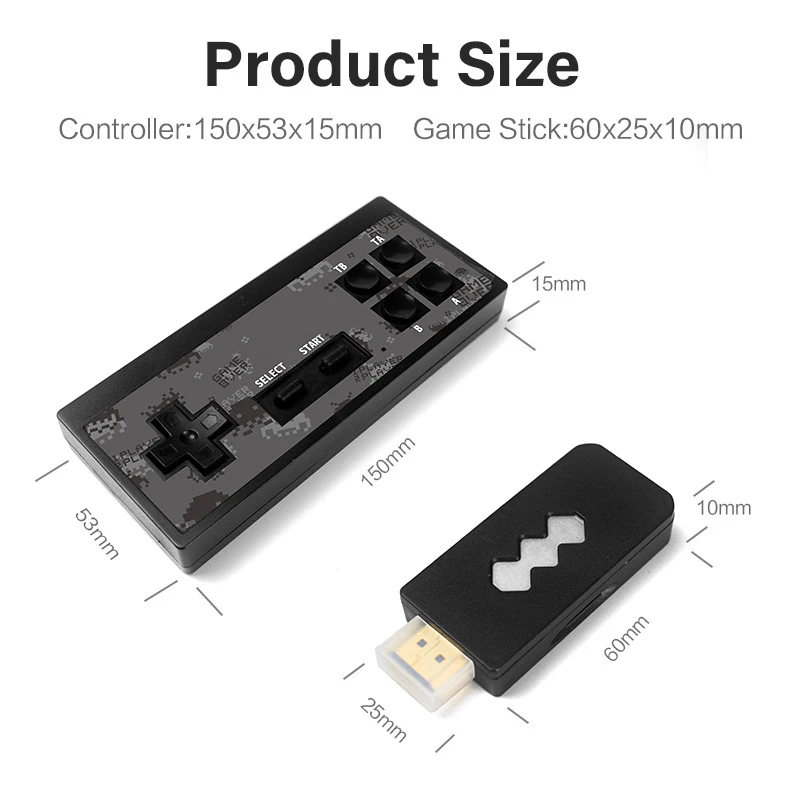 Ретро-палка USB беспроводной портативный для ТВ-видео игры прочный контроллер видеоигры HSJ-19