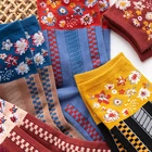 Милые носки, кавайные Модные женские носки в стиле Харадзюку, удобные дизайнерские женские носки, женские носки, забавные теплые полосатые носки