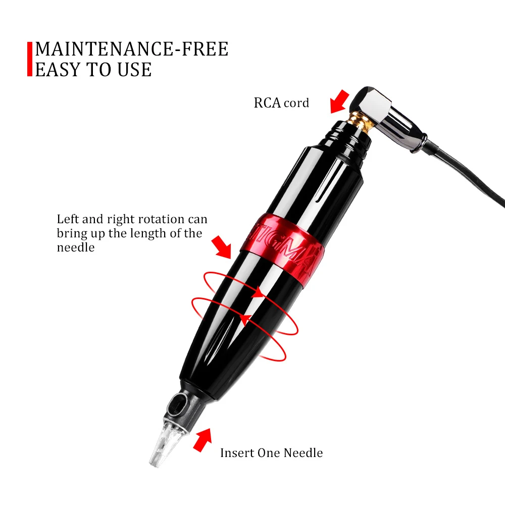 Картридж оригинальный роторный для тату машинки ручка RCA интерфейс без