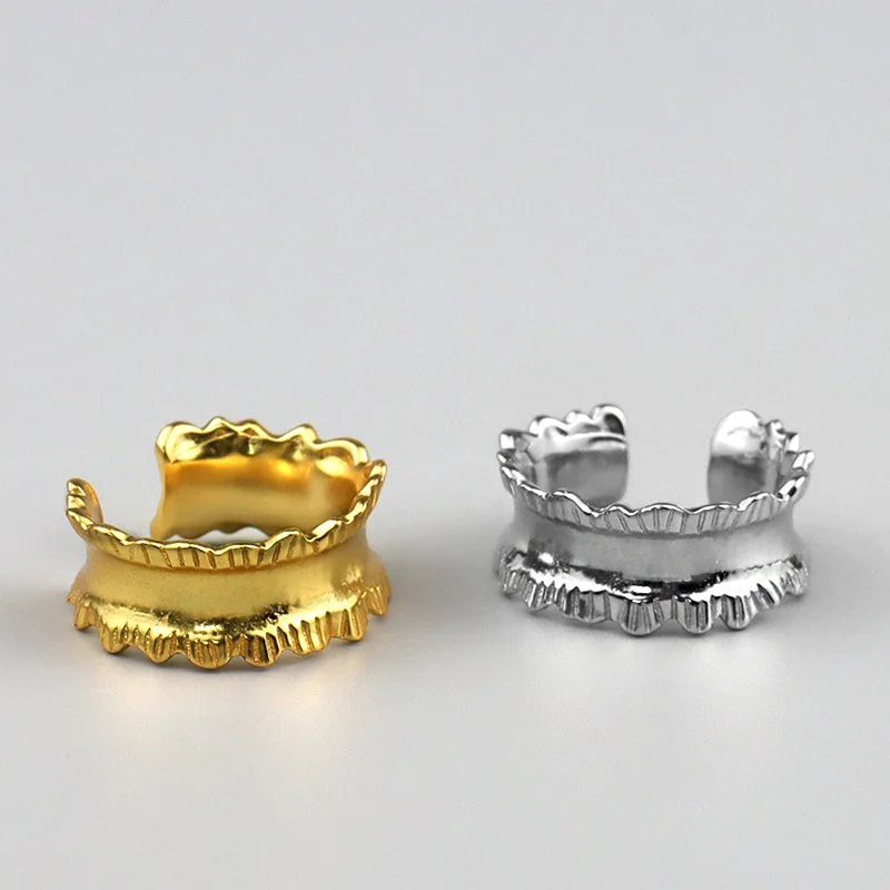 

Punk Opening Ring Geometry Hiphop Rock Wave Vintage Rings Women Finger Jewelry Party Accessories Fashion New Arrival Gifts SF45E