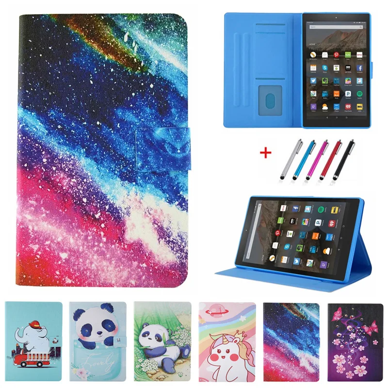 Чехол для Amazon Kindle Fire 7 2019 чехол с бабочкой пандой кошелек из искусственной кожи