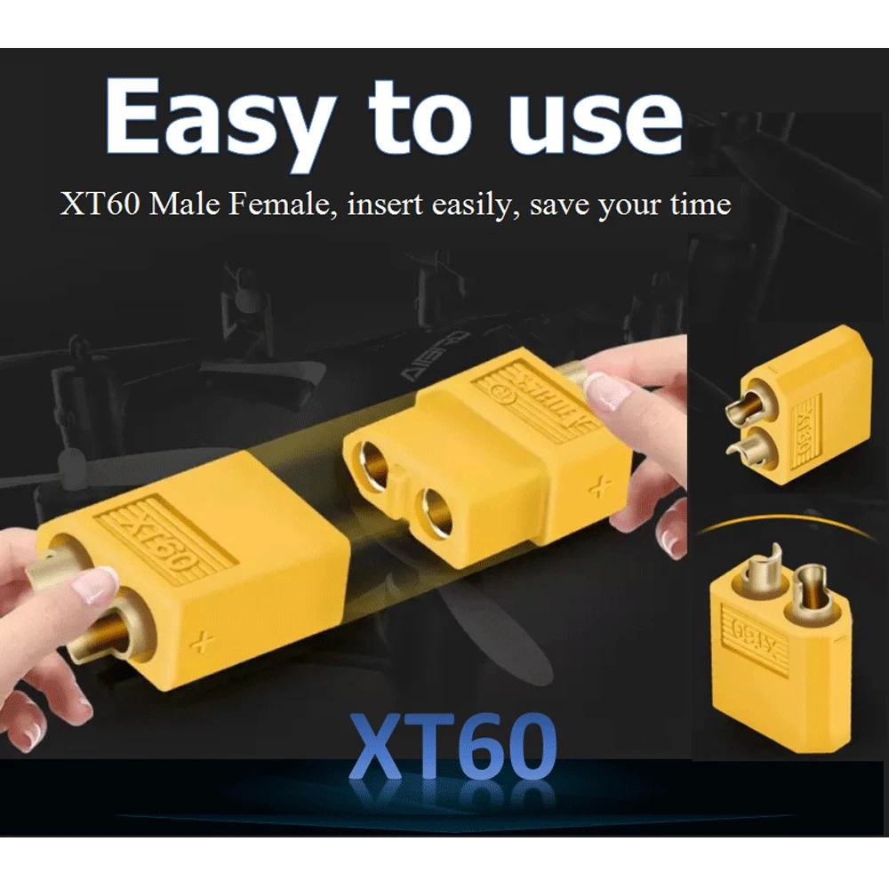 

10 Pairs XT60 Male Female Bullet Connectors XT-60 Plugs Nylon for RC Lipo Battery Accessories Radio Control Toys Accessories