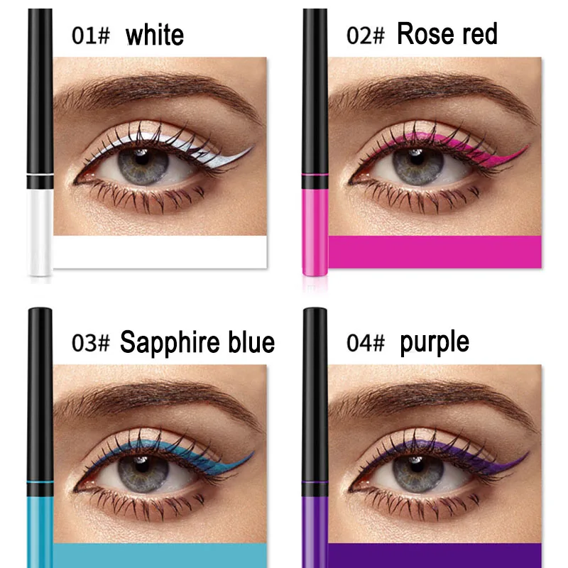 Женская подводка для глаз водостойкая влагостойкая не Цветущая матовая Цветная