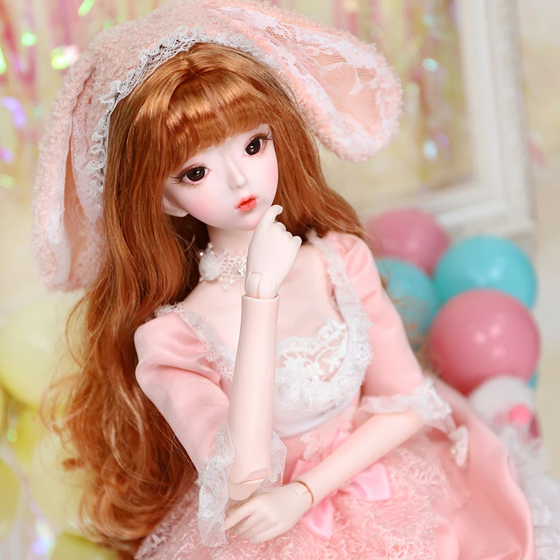 1/3 BJD кукла 62 см имя костюм кролика тела куклы тела, в том числе с макияжем и волосами, глаза, одежда ледяной, SD