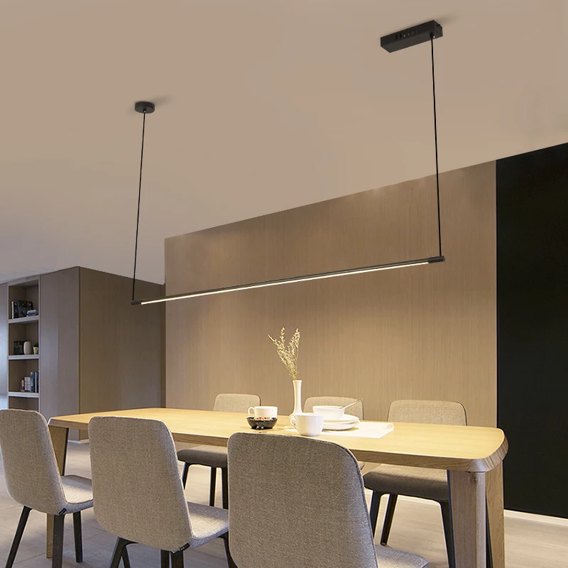 

Gold/Black Modern LED pendant chandelier for Dining room kitchens Minimalist Home lighting chandelier Hanging fixture Ac110-220V