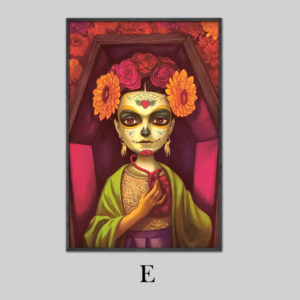 E NOOG, Куадрос, стиль, Скандинавское украшение, настенное искусство, холст, плакаты и принты, холст, живопись, картина для гостиной, Автопортрет - Цвет: E