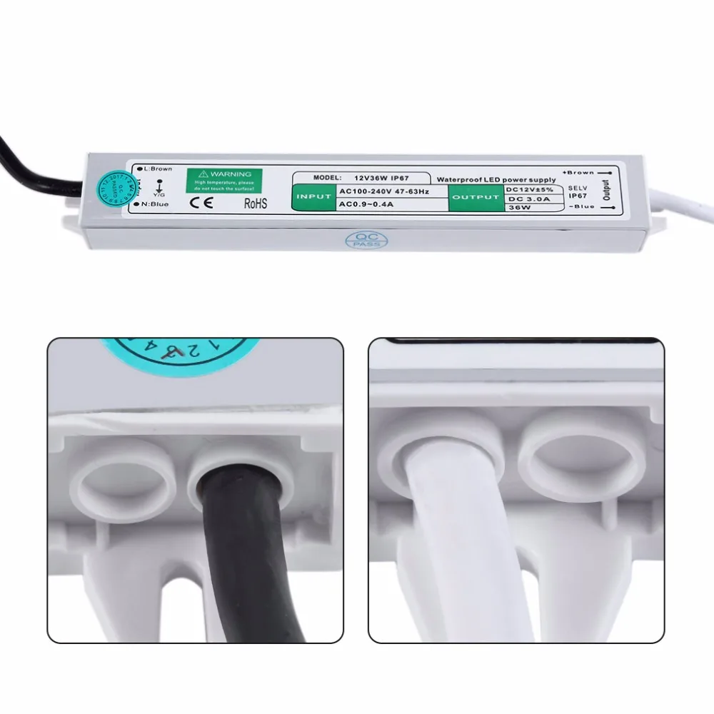 IP67 Водонепроницаемый Светодиодный источник питания электрическое оборудование