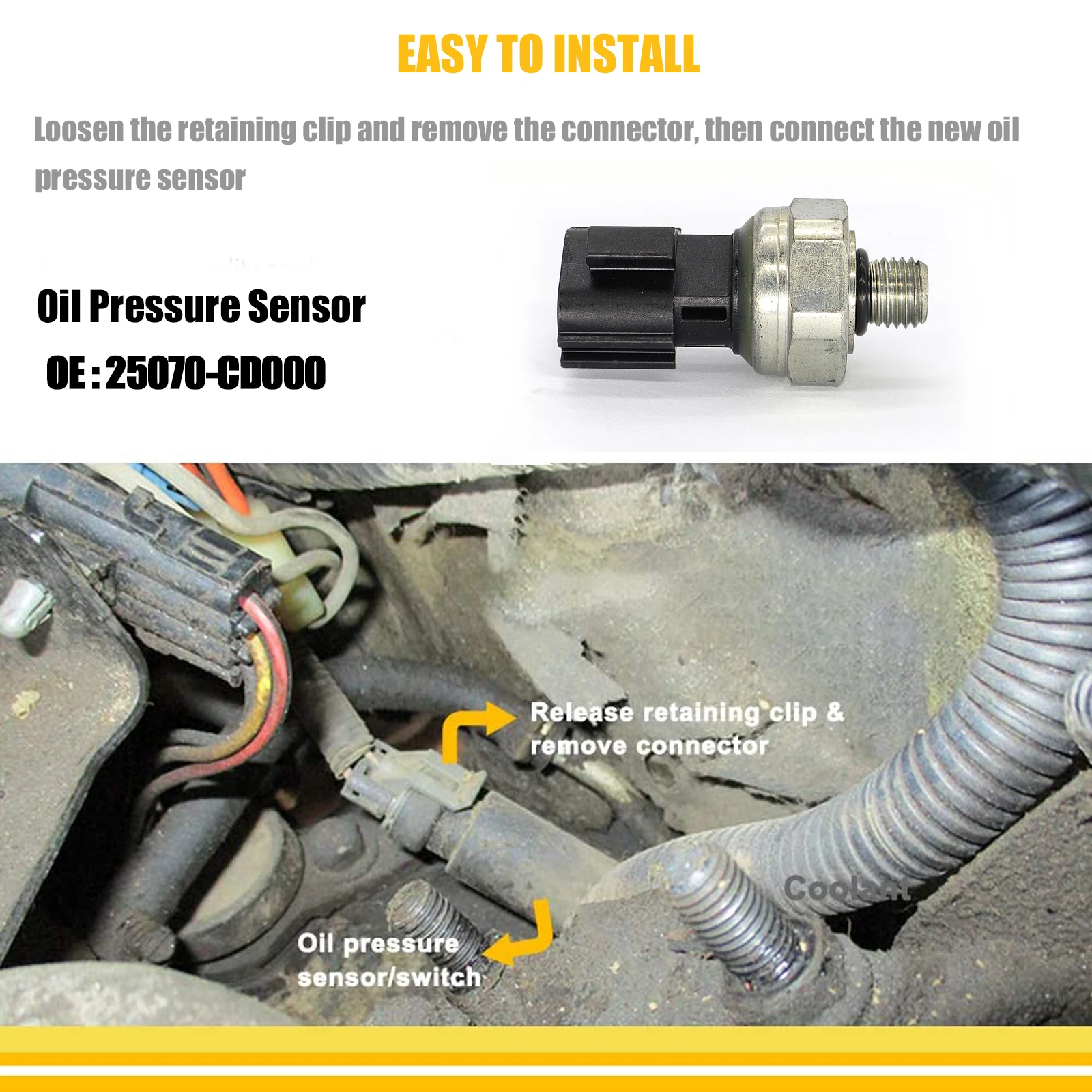 25070-CD000 For Nissan 350Z Altima Armada Frontier GT-R Pathfinder Sentra Titan Xterra Infiniti QX56 Oil Pressure Sensor Switch |