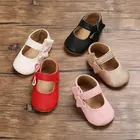 Классическая Детская повседневная обувь, модная мягкая нескользящая обувь из искусственной кожи для малышей, обувь для новорожденных девочек, обувь для первых шагов