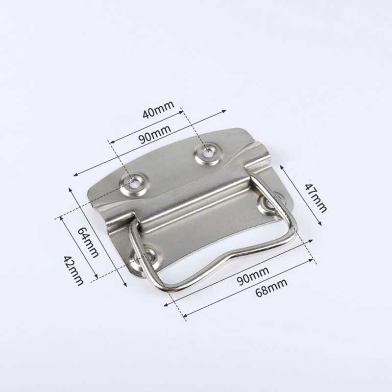 

10PCS 3.5Inch Stainless Steel Metal Flush Mounted Type Box Pulls Tool Chest Trunk Handles