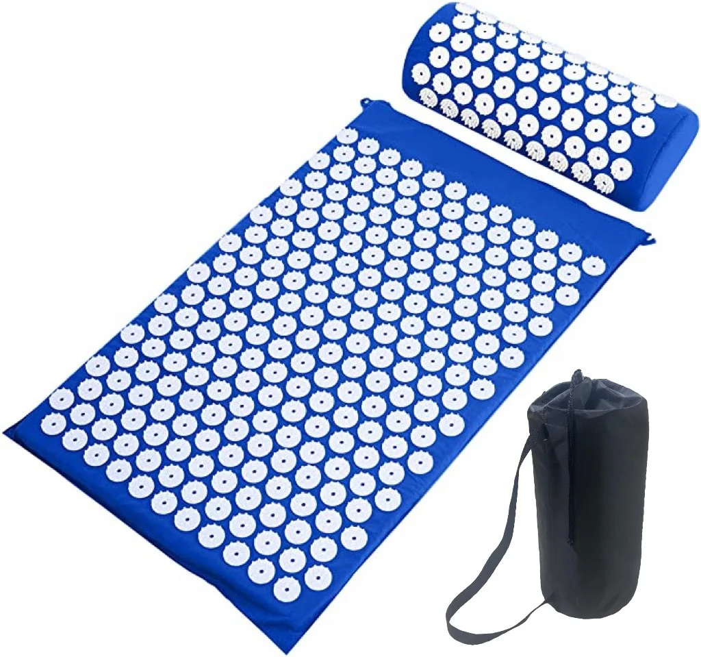 

Acupressure Mat Sensi Massage Mat Pillow Set Kuznetsov's Applicator for Neck Foot Yoga Mat with Needle Back Massager Cushion Pad