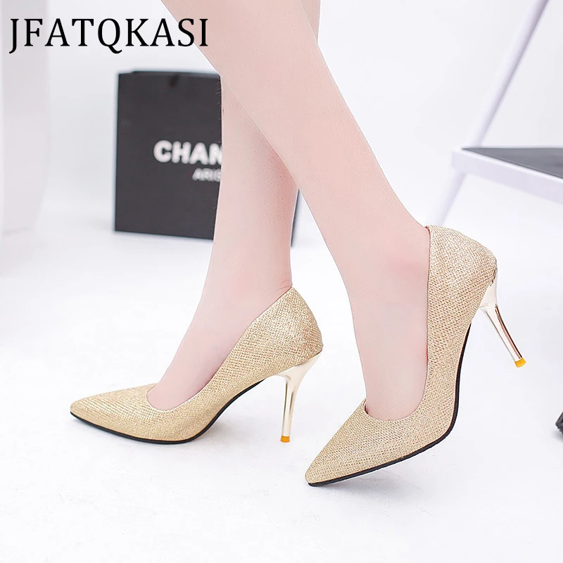 Женские туфли на высоком каблуке летние привлекательные туфли-лодочки с острым