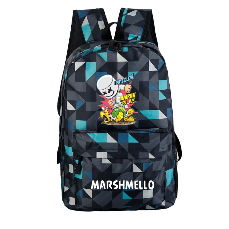 Marshmello электронная музыка связанные Baida рюкзак DJ поколение жира кросс-граница исключительно для оптовой продажи на заказ - Цвет: Georgia blue color