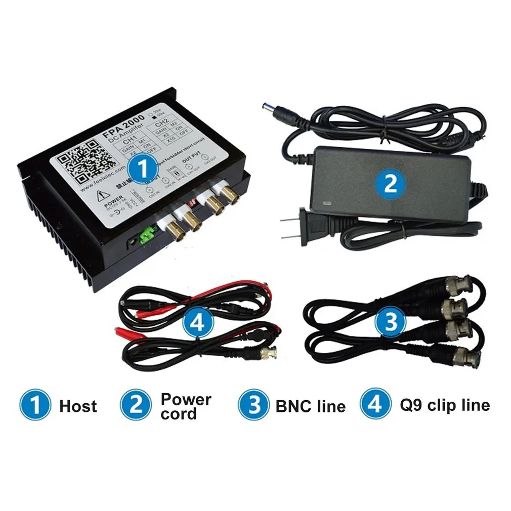 50 Вт усилитель сигнала двухканальный мощности DC одиночный источник питания для