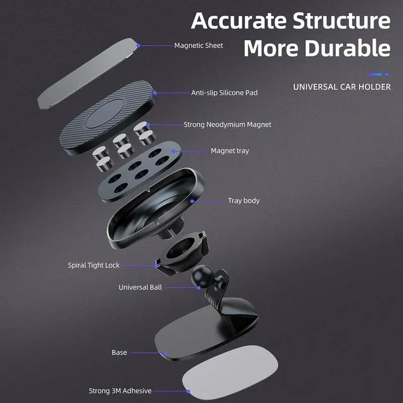 

Universal Car Holder 360 Degree Magnetic Car Phone Soporte 12 GPS Magnet For iPhone X Pro Mount Holder Vent Stand B9K8