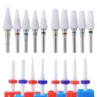 38 типов керамических сверл для ногтей электрические маникюрные фрезы для кутикулы акриловые полировочные шлифовальные головки для удаления кутикулы