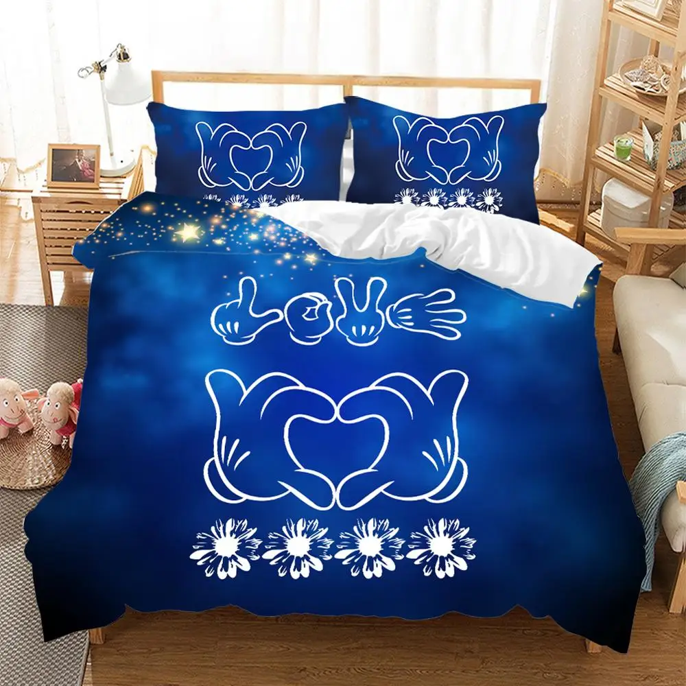 Disney одежды с изображением Минни Микки Мышь Постельное белье наволочки для