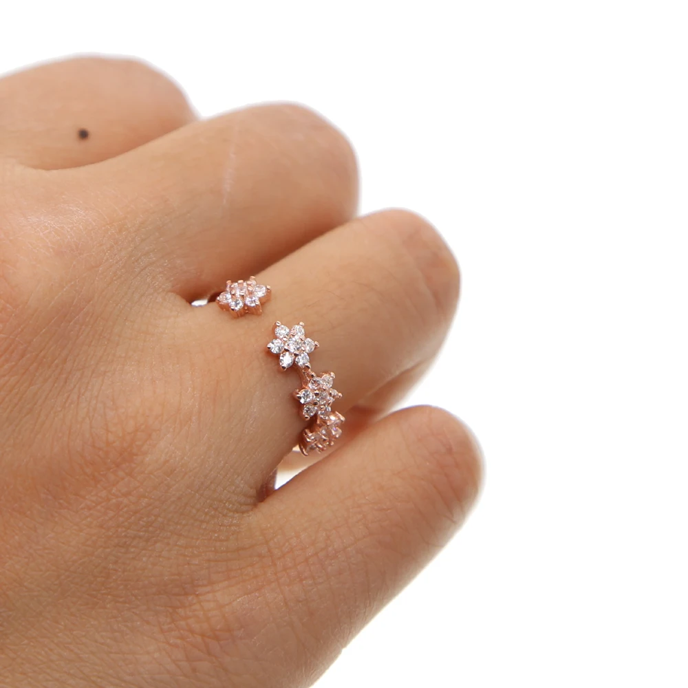 Женское кольцо с открытым пальцем Anillos классическое регулируемое из