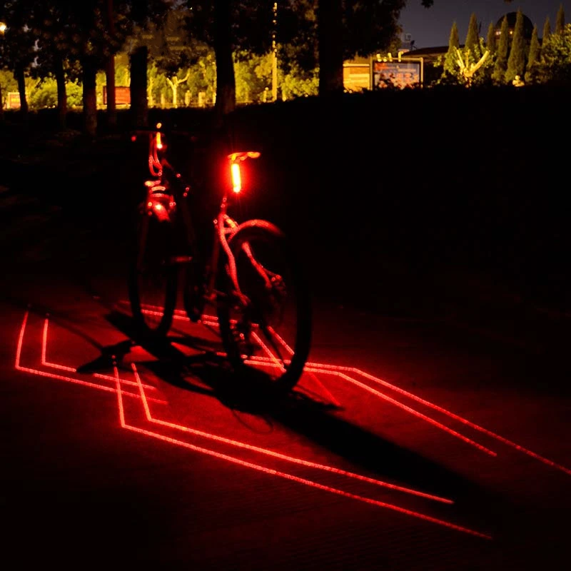 

WasaFire Bicycle Lamp Folding Laser Bike Tail Light Safety Warning Bike Front Rear Lights USB Rechargeable Cycling Lamp