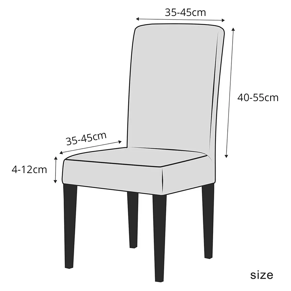 

Velvet Dining Chair Cover Spandex Elastic Chair Slipcover Dining Room Chair Covers Seat Case for Wedding Hotel Banquet