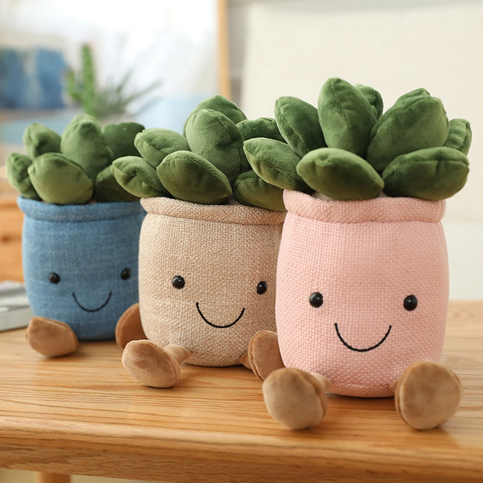 

Cartoons Succulents Plush Toys Ornaments Simulation Modeling Desk Decoration Room Decoration Kids Girlfriend Gifts