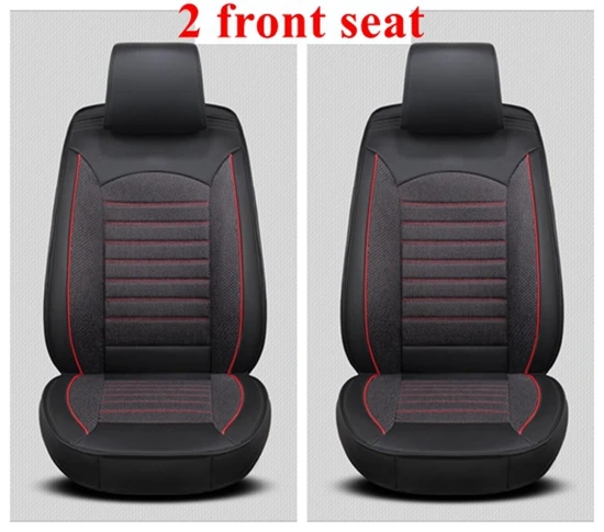2 front no pillow Передняя+ задняя крышка автомобильного сиденья для Volkswagen Passat b5 b6 b7 b8 golf 4 golf 5 golf 6 golf 7 tiguan Polo tiguan touareg Dacia duster - Название цвета: 2 front no pillow